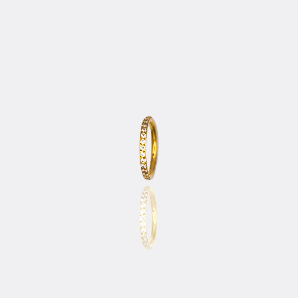 Classic Gold Pavé Hoop