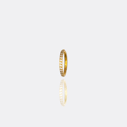 Classic Gold Pavé Hoop