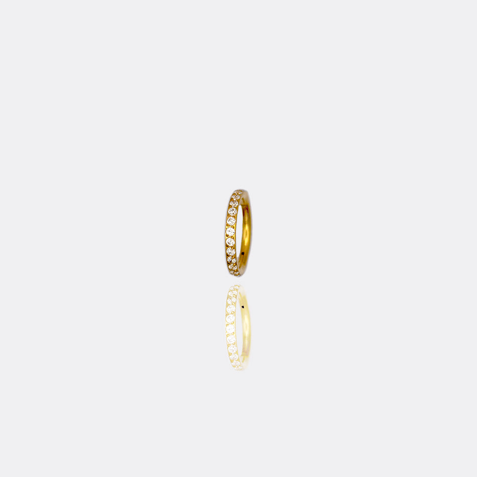 Classic Gold Pavé Hoop