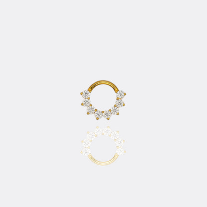 Celestial Blaze Gold Hoop